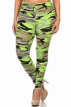 Green Camo Leggings