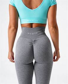 Grey Scrunch Leggings