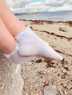 White Frilly Socks